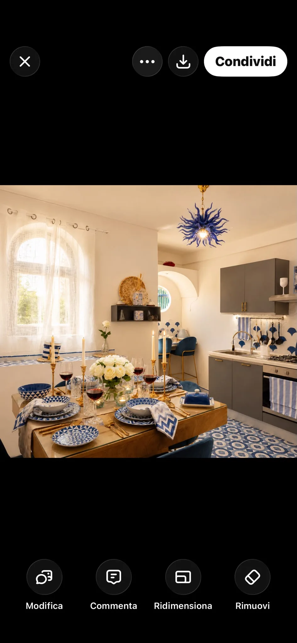 Cucina attrezzata Casa Giorgio Positano